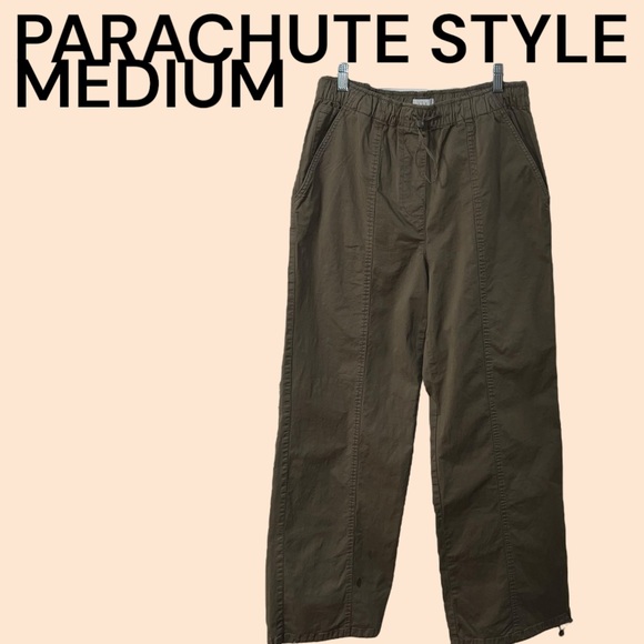- Nicole Miller - Drawstring Parachute Cargo Pants - Picture 1 of 5